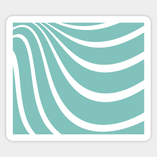 Abstract - green and white. Sticker